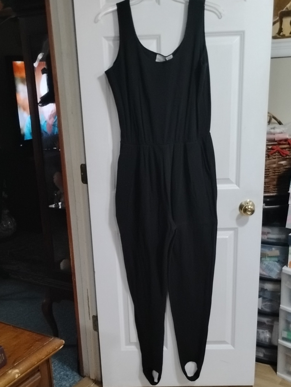 Sleek Black Sleeveless Jumpsuit with Tapered Ankles